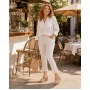 sandale dama bej din piele naturala cu platforma wedge si catarama clp14bej